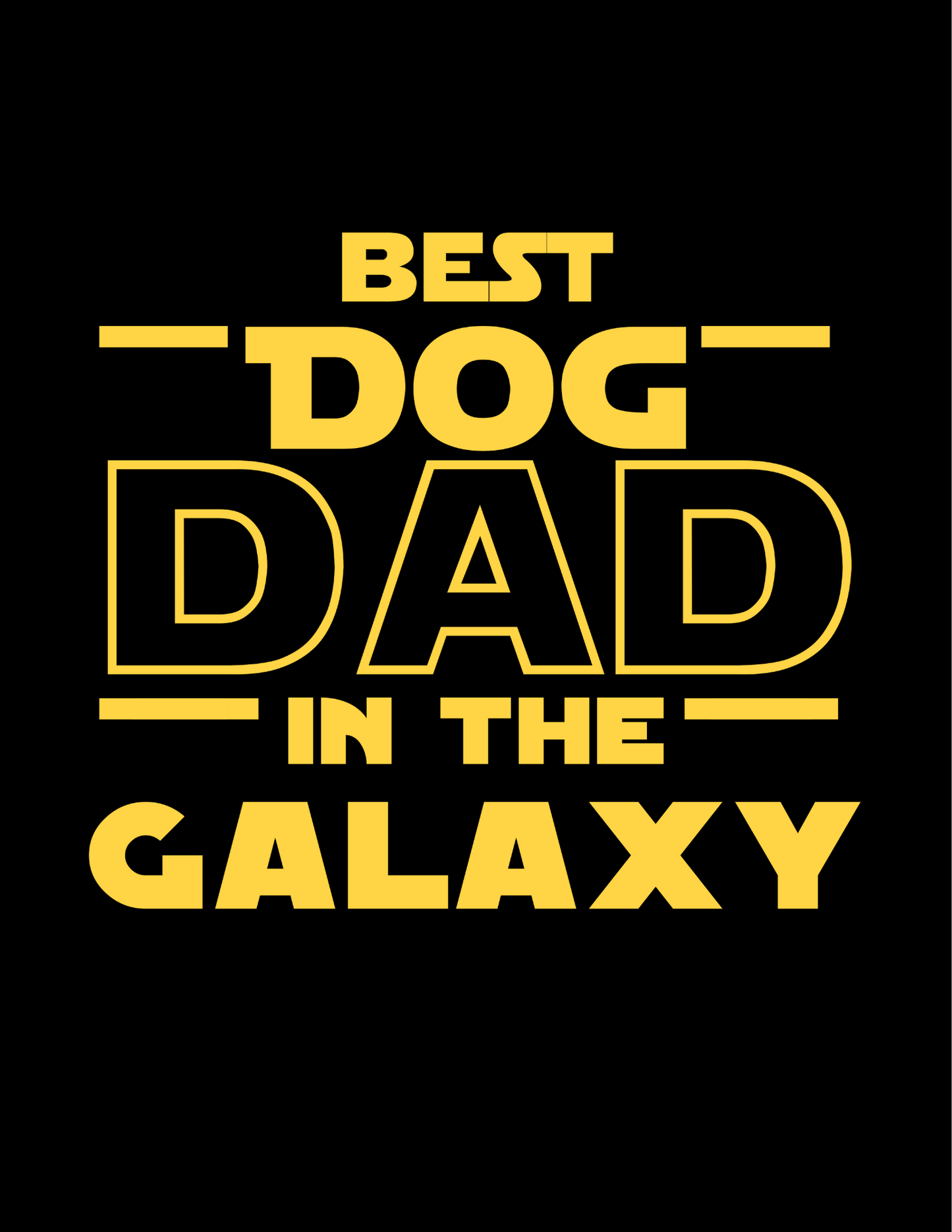 Best Dog Dad in the Galaxy T-Shirt