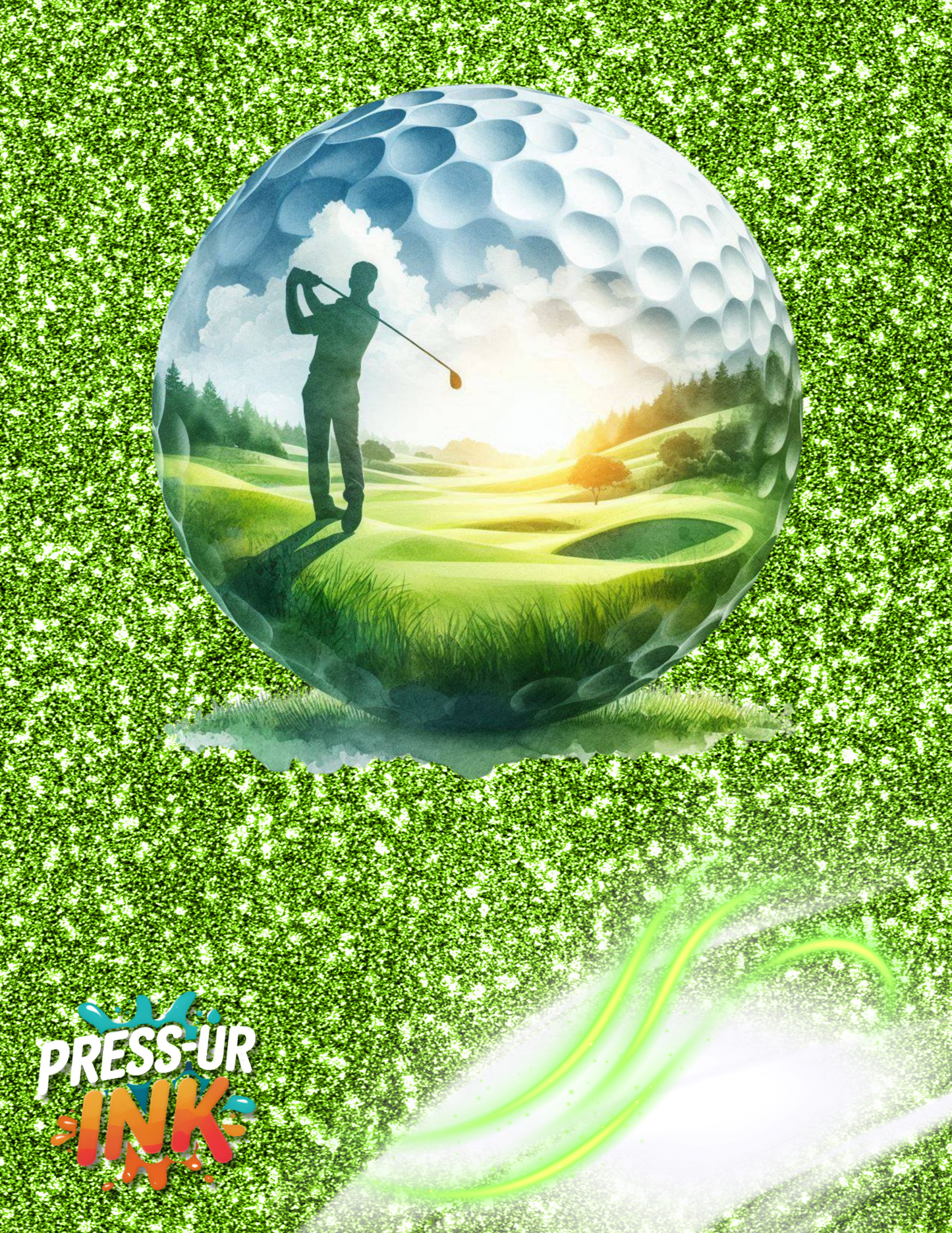 Custom Golf T-Shirt | Personalized Golfer Graphic Tee for Dad
