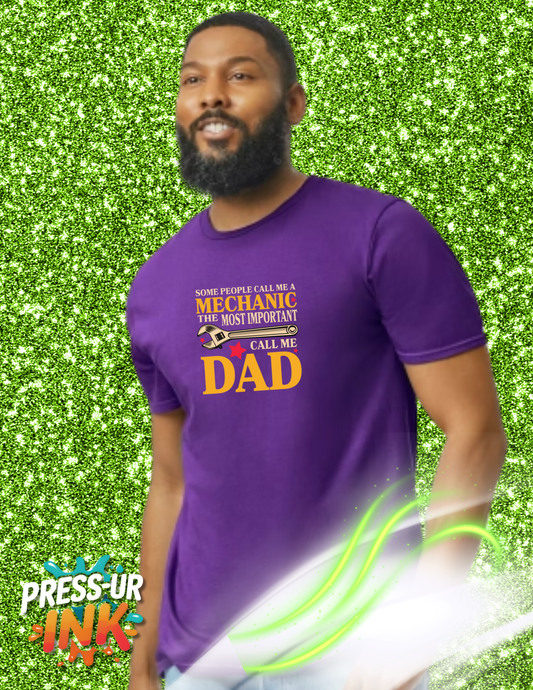 Custom Father’s Day Mechanic Gift Tee