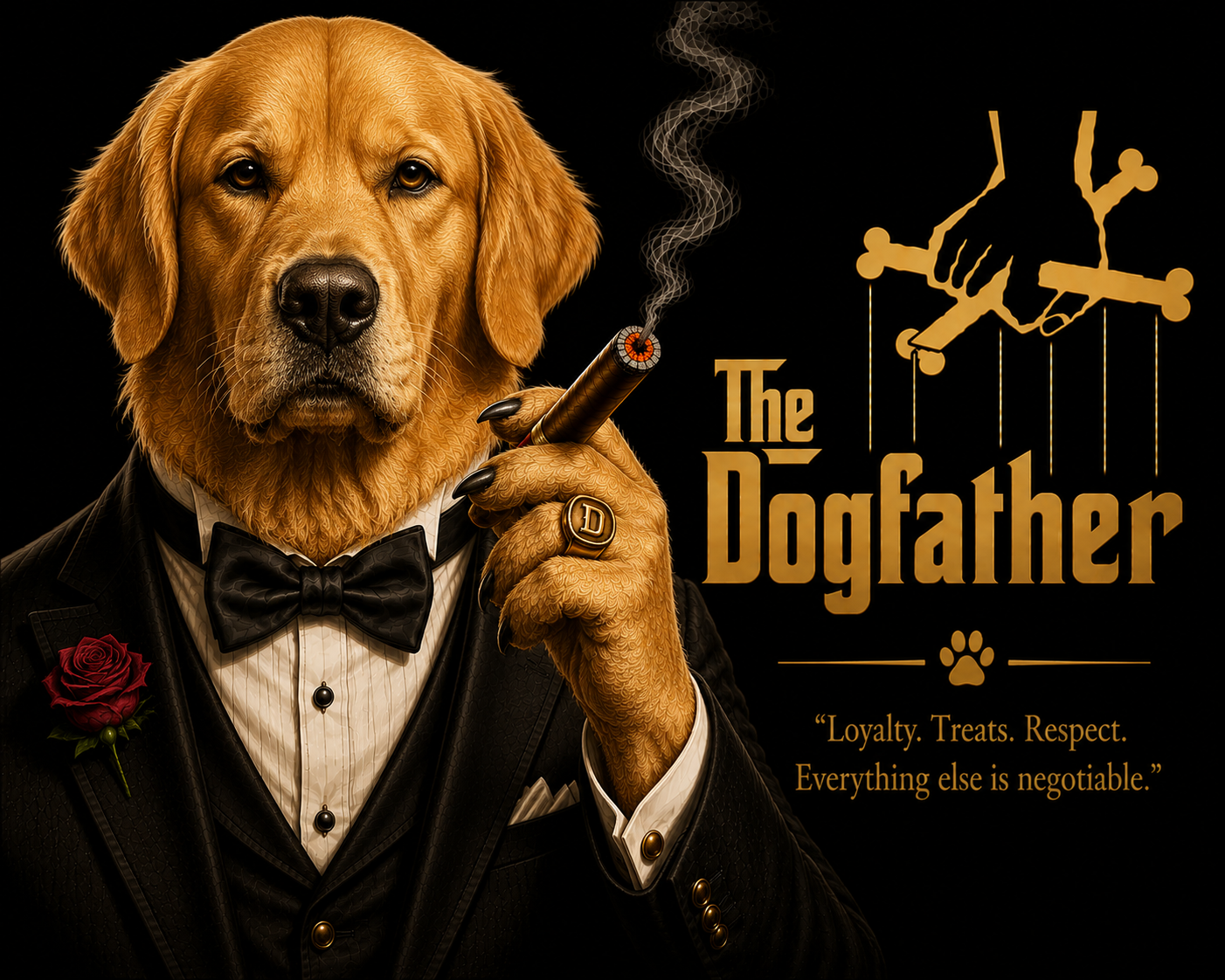 The Dogfather Shirt – Funny Dog Lover Parody Tee with Specific Breeds| Pet Owner Gift | Classic Movie-Inspired Design