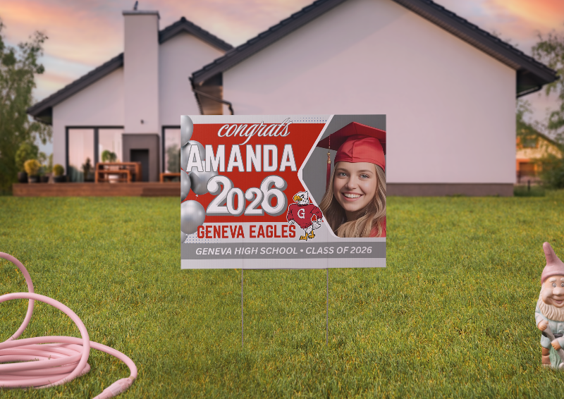 Custom Congrats Sign for Your Graduate 🎓 18" X 24"