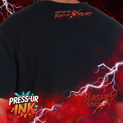 🔪💀 Slasher Stack Tee – Horror Legends Graphic Shirt