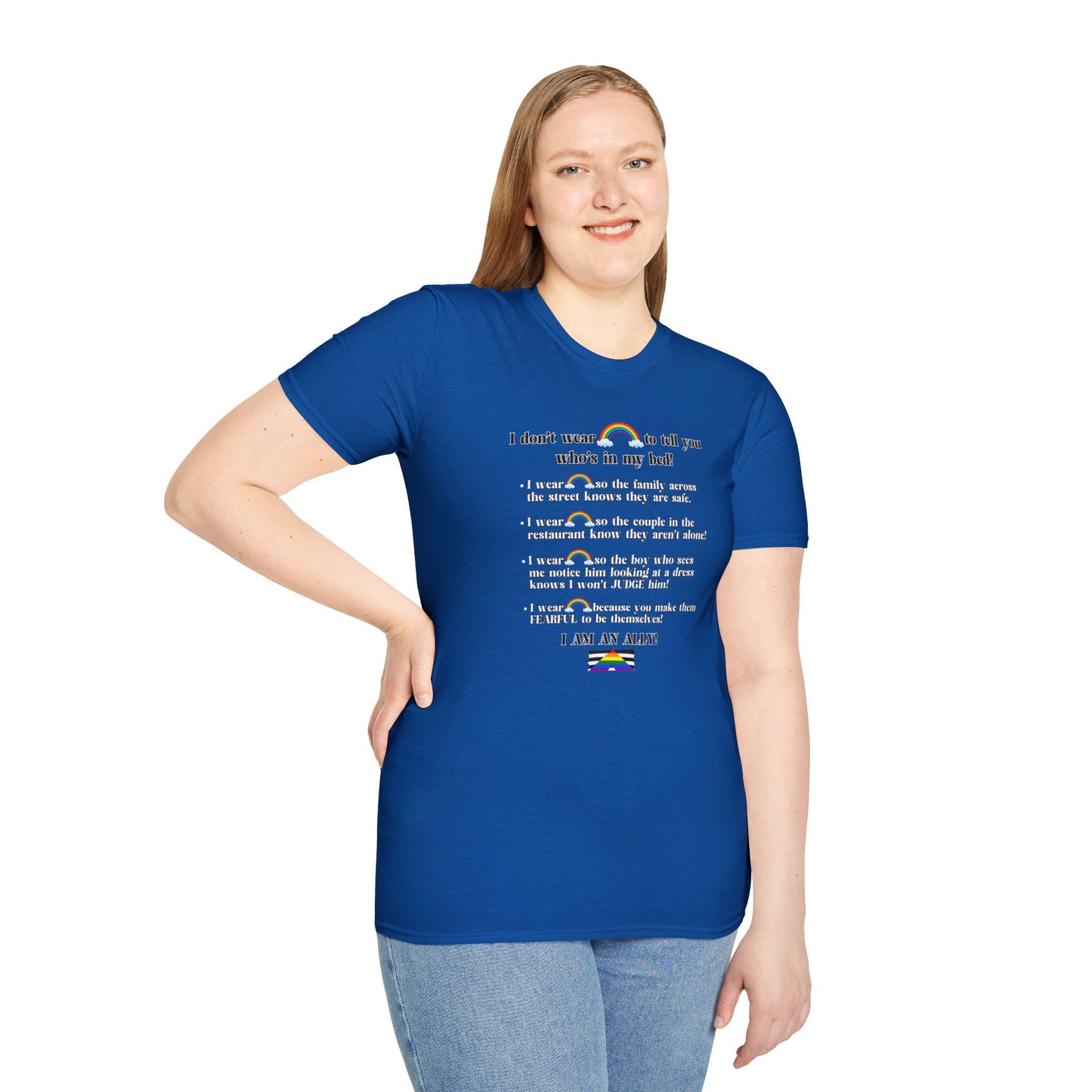 I Am An Ally – LGBTQ Support Shirt | Pride Ally Statement Tee | Inclusive Message Shirt