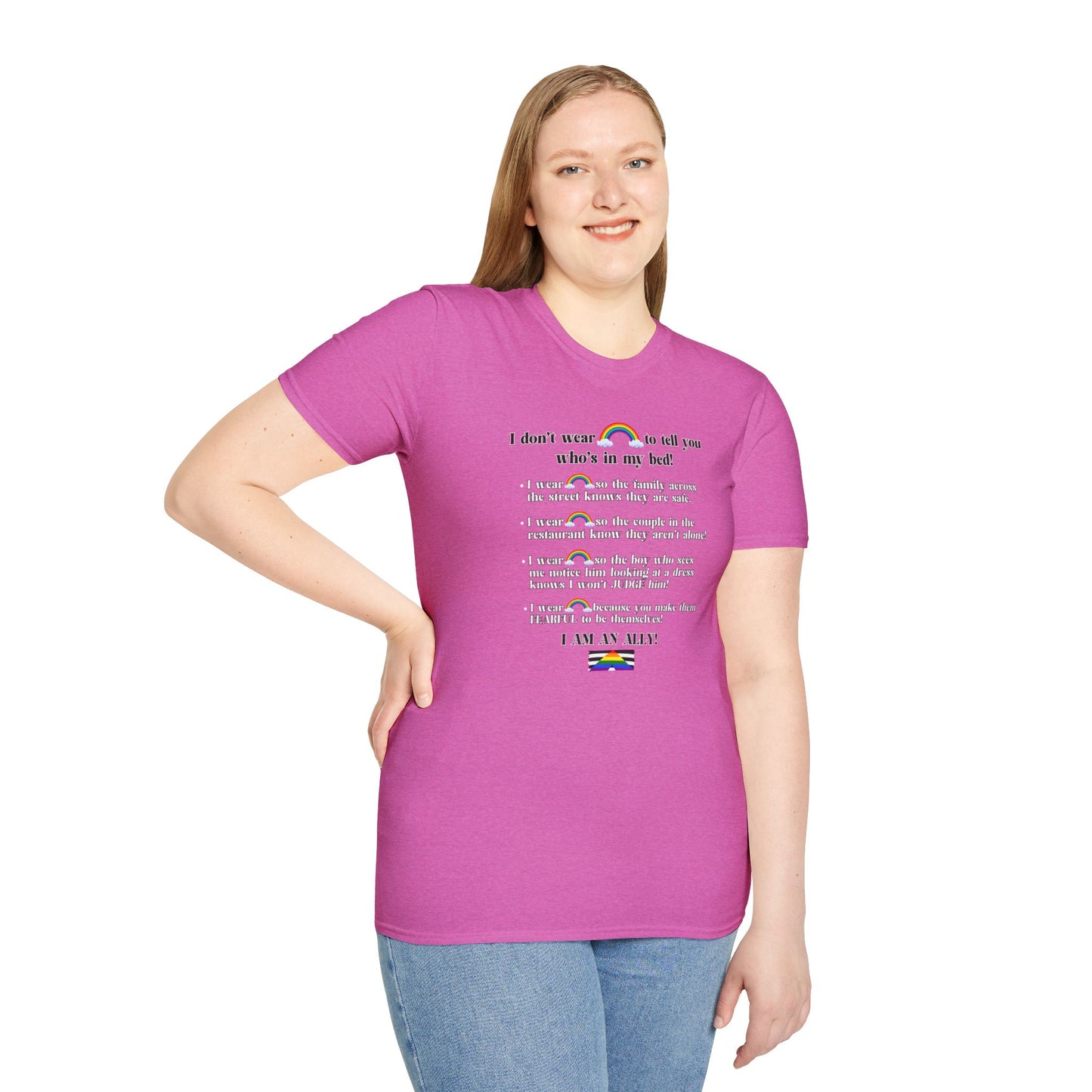 I Am An Ally – LGBTQ Support Shirt | Pride Ally Statement Tee | Inclusive Message Shirt