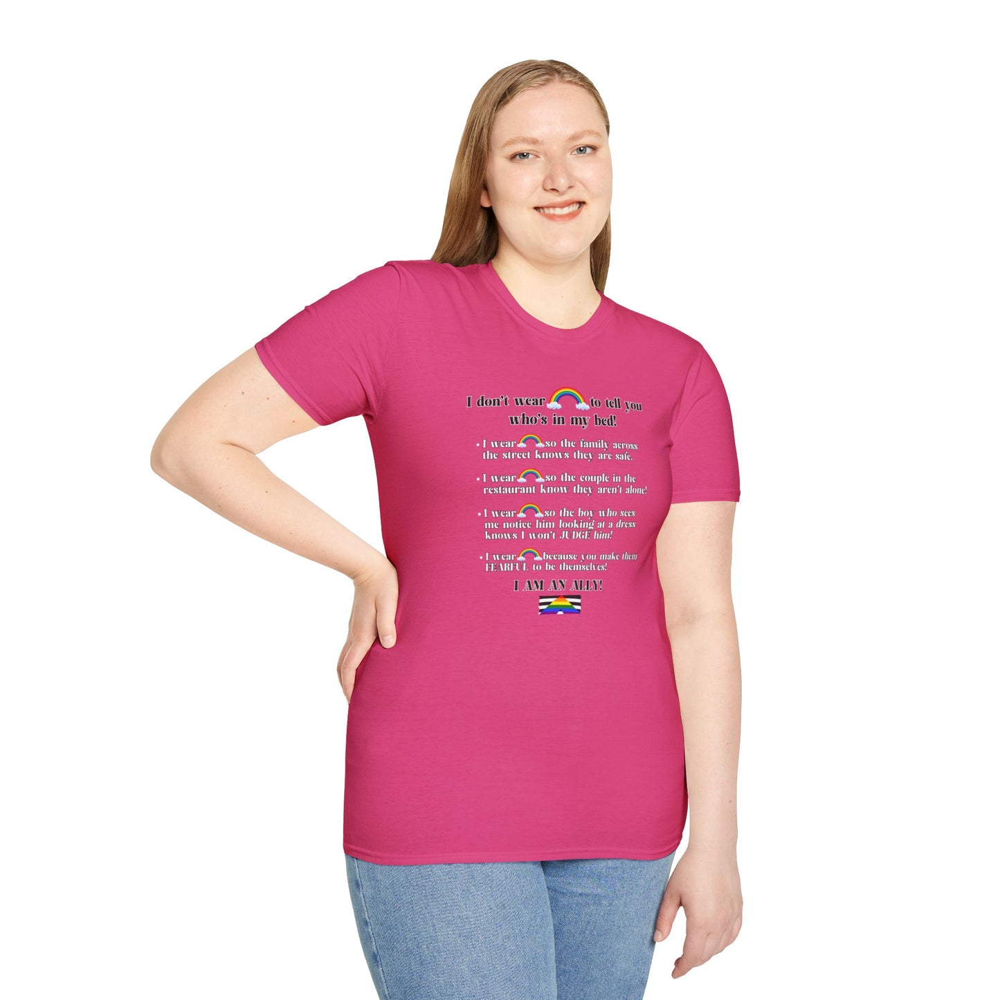 I Am An Ally – LGBTQ Support Shirt | Pride Ally Statement Tee | Inclusive Message Shirt