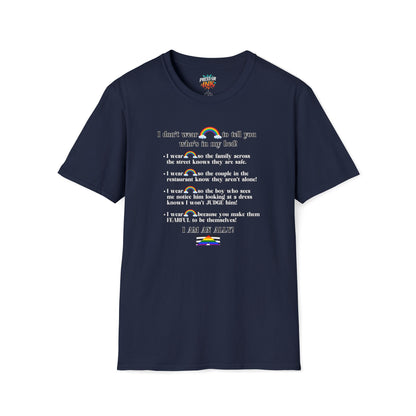 I Am An Ally – LGBTQ Support Shirt | Pride Ally Statement Tee | Inclusive Message Shirt