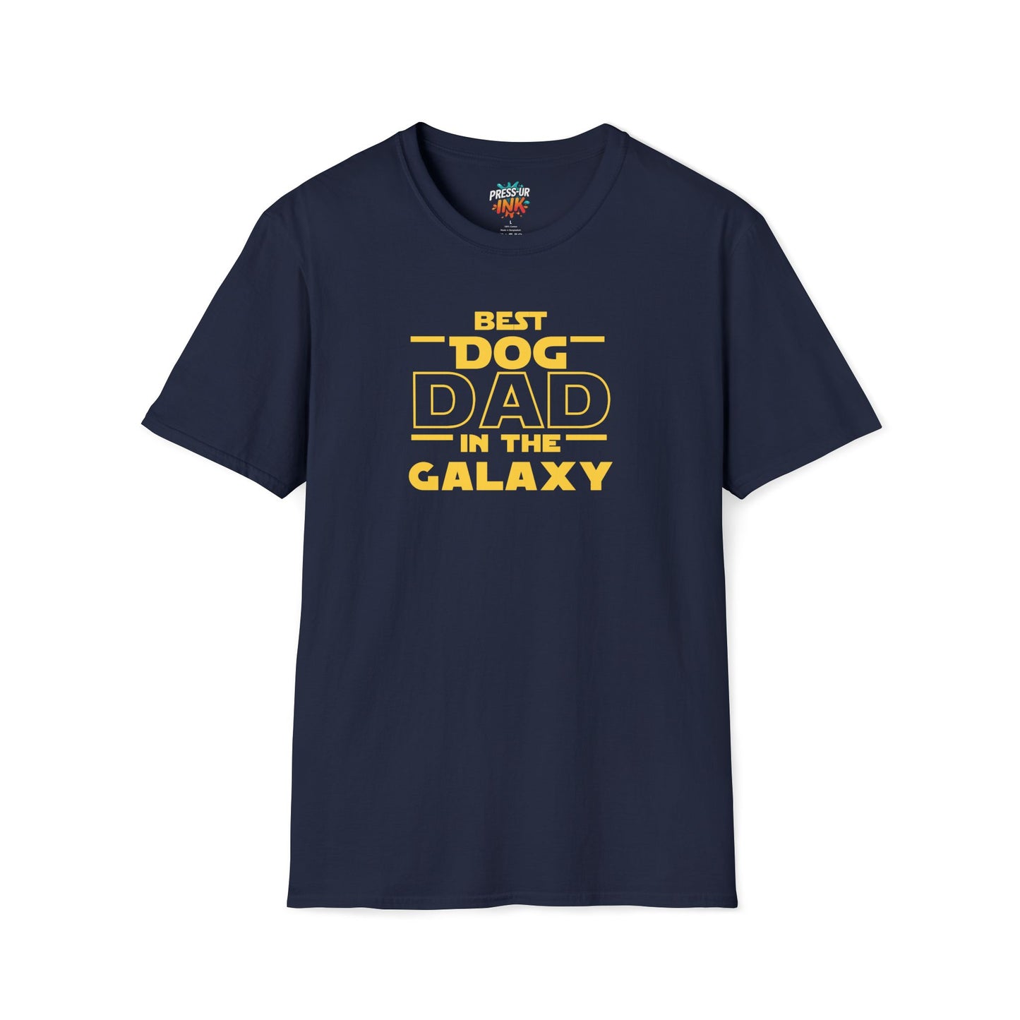 Best Dog Dad in the Galaxy T-Shirt | Funny Space Dog Lover Tee