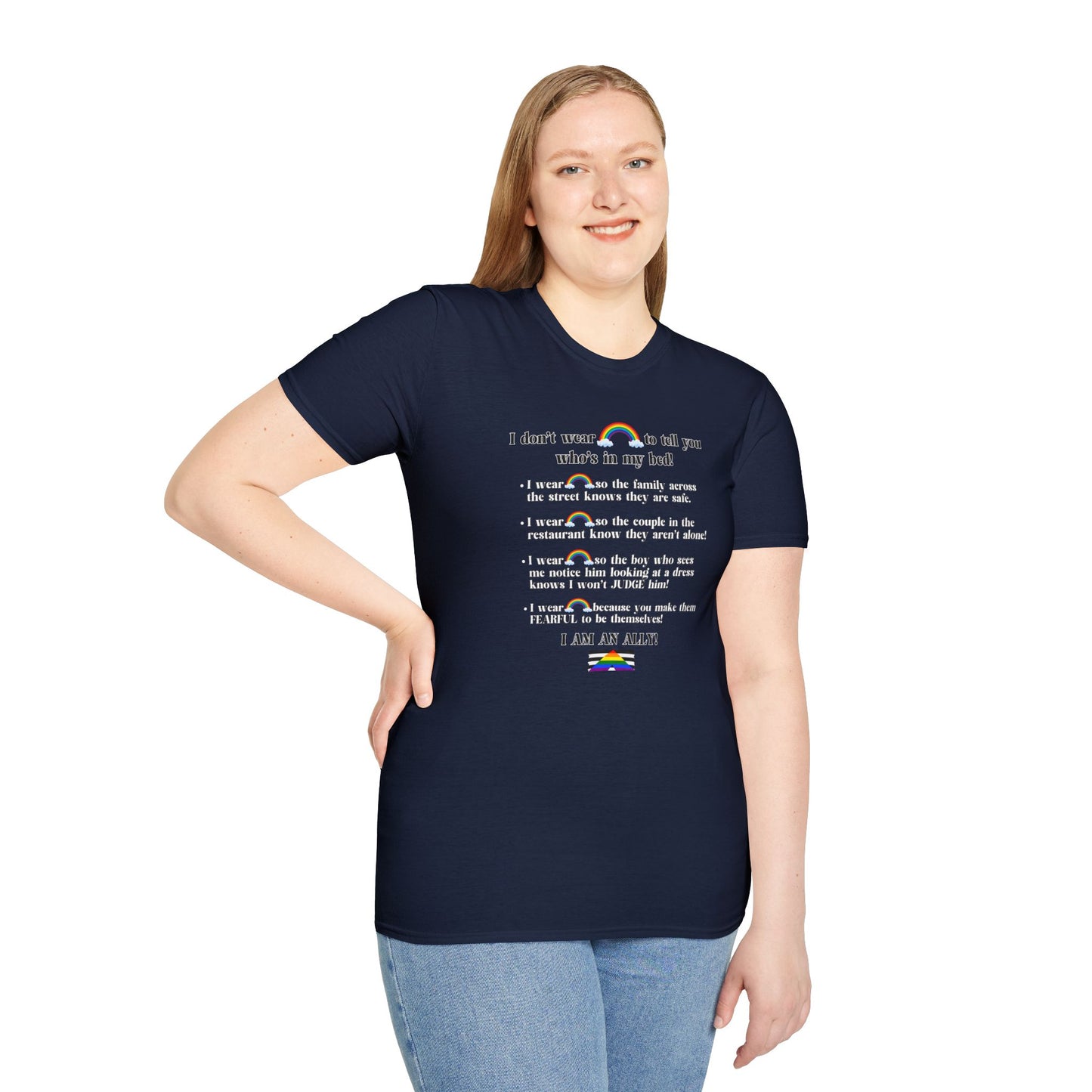 I Am An Ally – LGBTQ Support Shirt | Pride Ally Statement Tee | Inclusive Message Shirt