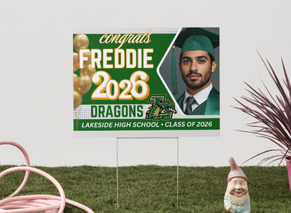 Custom Congrats Sign for Your Graduate 🎓 18" X 24"