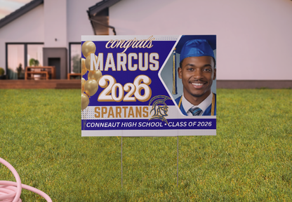 Custom Congrats Sign for Your Graduate 🎓 18" X 24"