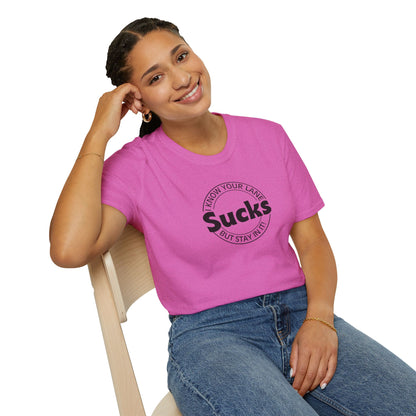 Thinks You Are! Back Print Script Tee | Minimalist Affirmation Shirt Add-On Design