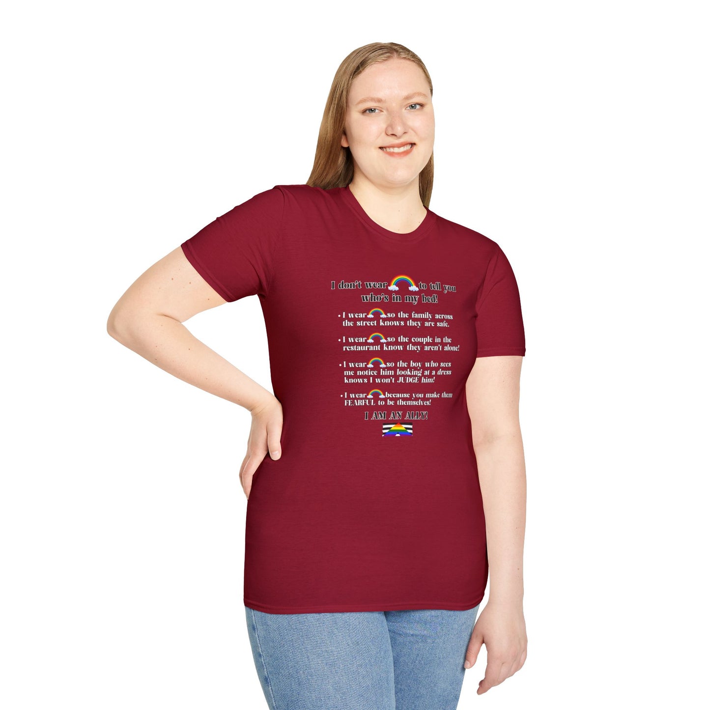 I Am An Ally – LGBTQ Support Shirt | Pride Ally Statement Tee | Inclusive Message Shirt
