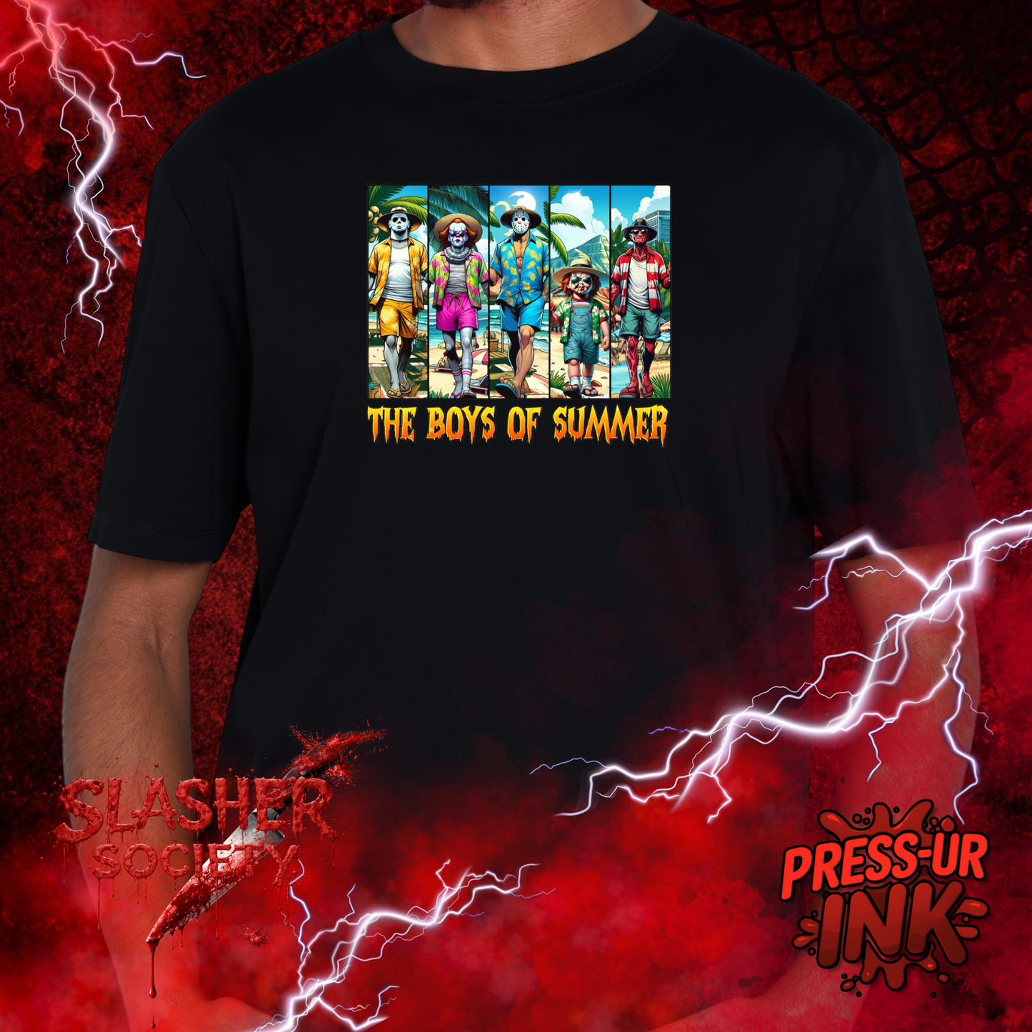 🌴🔪 The Boys of Summer Tee – Horror Vacation Graphic Shirt