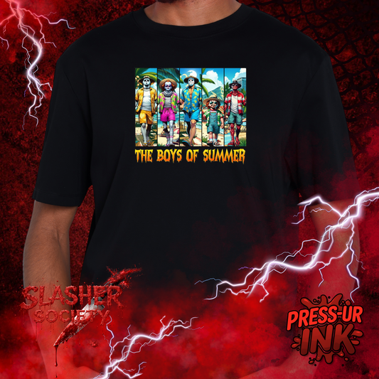 🌴🔪 The Boys of Summer Tee – Horror Vacation Graphic Shirt