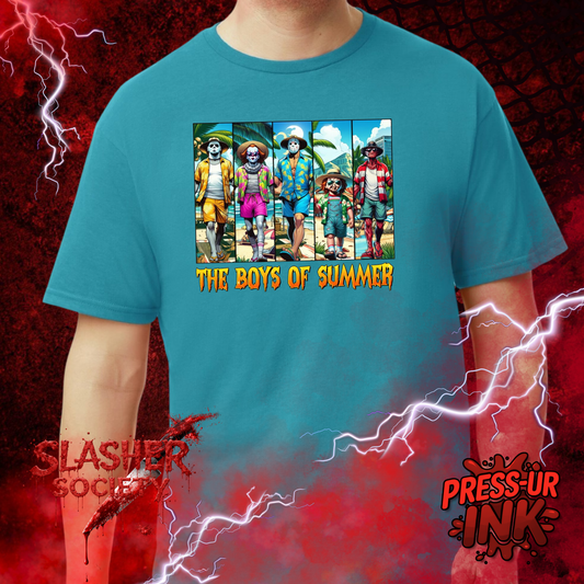 🌴🔪 The Boys of Summer Tee – Horror Vacation Graphic Shirt