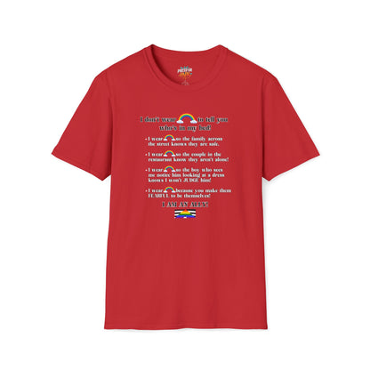 I Am An Ally – LGBTQ Support Shirt | Pride Ally Statement Tee | Inclusive Message Shirt