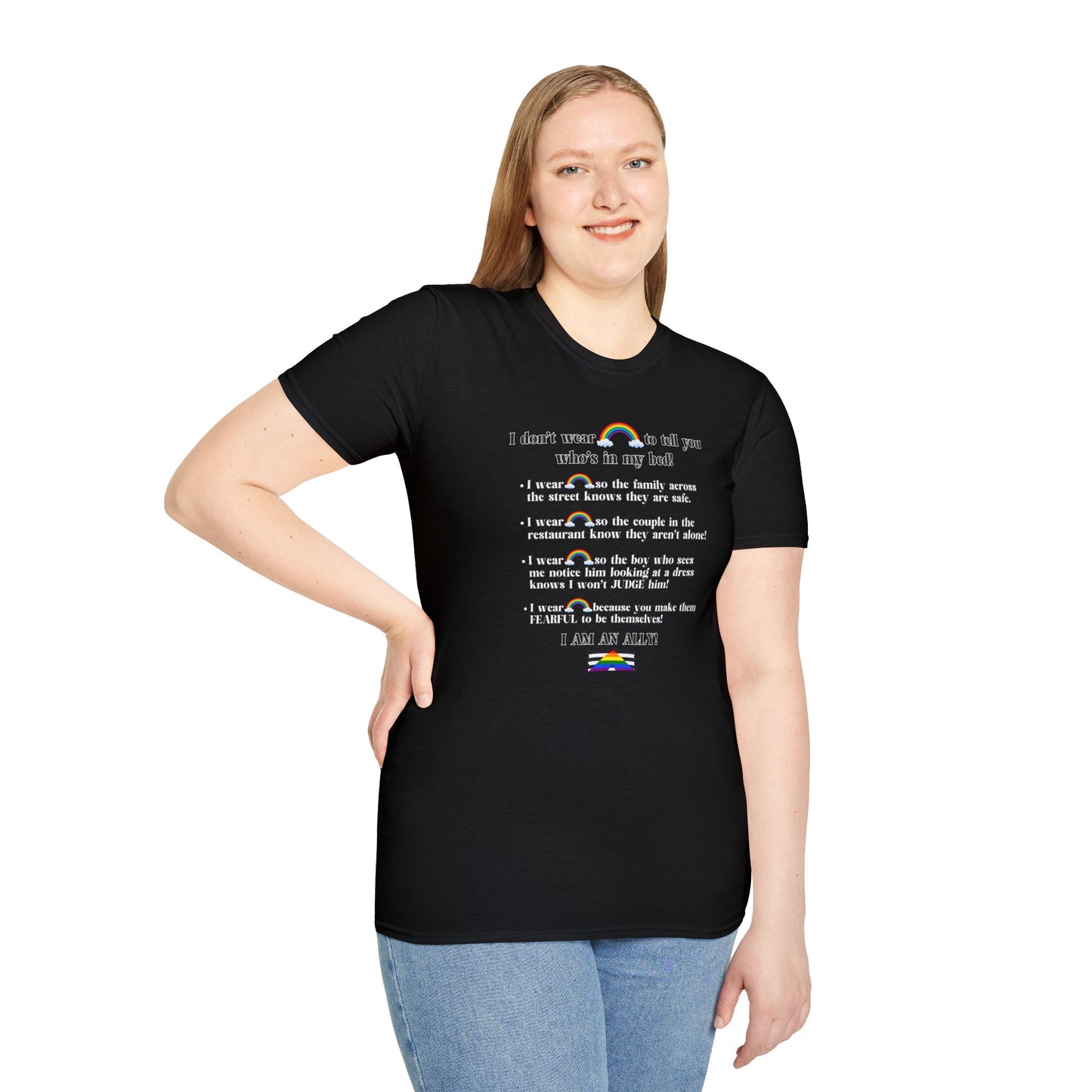 I Am An Ally – LGBTQ Support Shirt | Pride Ally Statement Tee | Inclusive Message Shirt