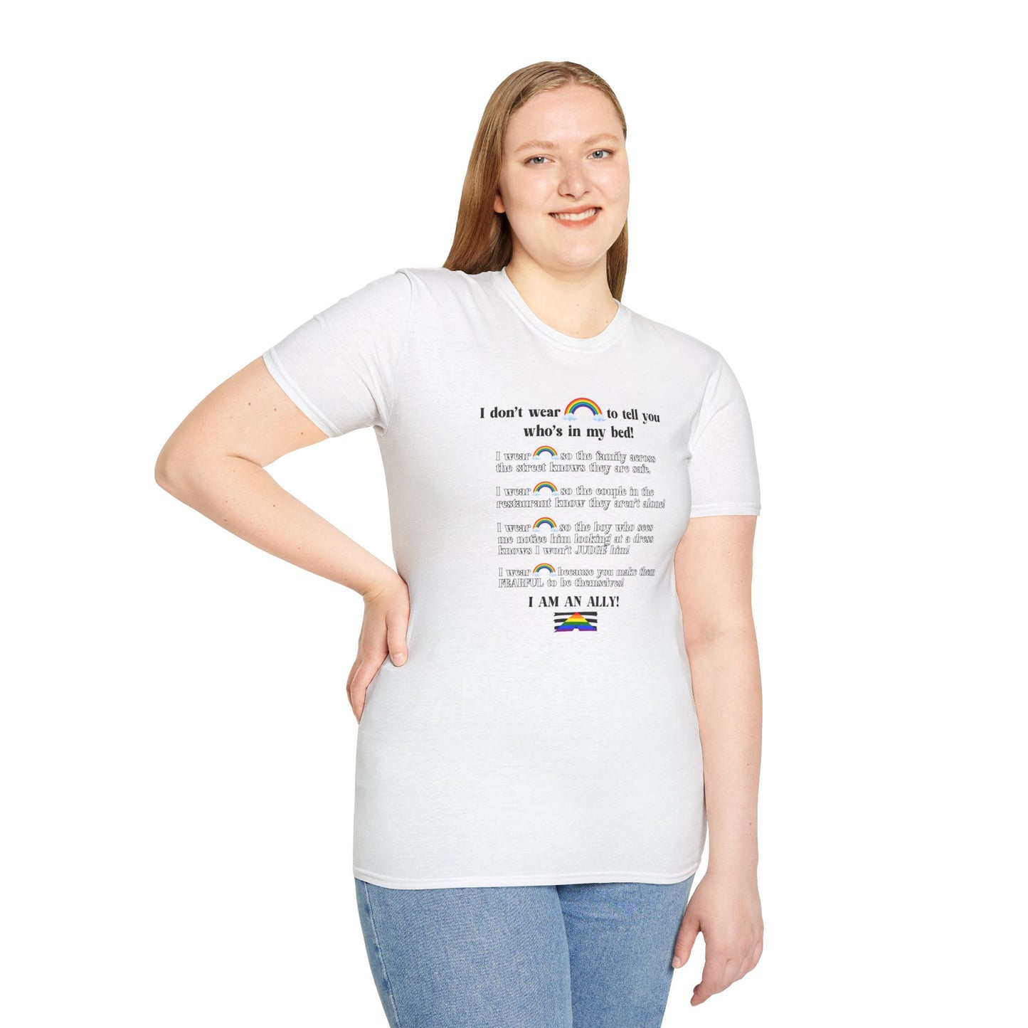 I Am An Ally – LGBTQ Support Shirt | Pride Ally Statement Tee | Inclusive Message Shirt