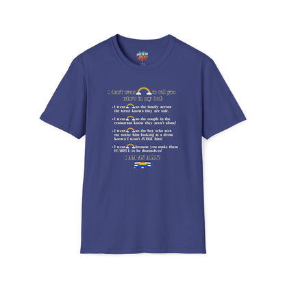 I Am An Ally – LGBTQ Support Shirt | Pride Ally Statement Tee | Inclusive Message Shirt