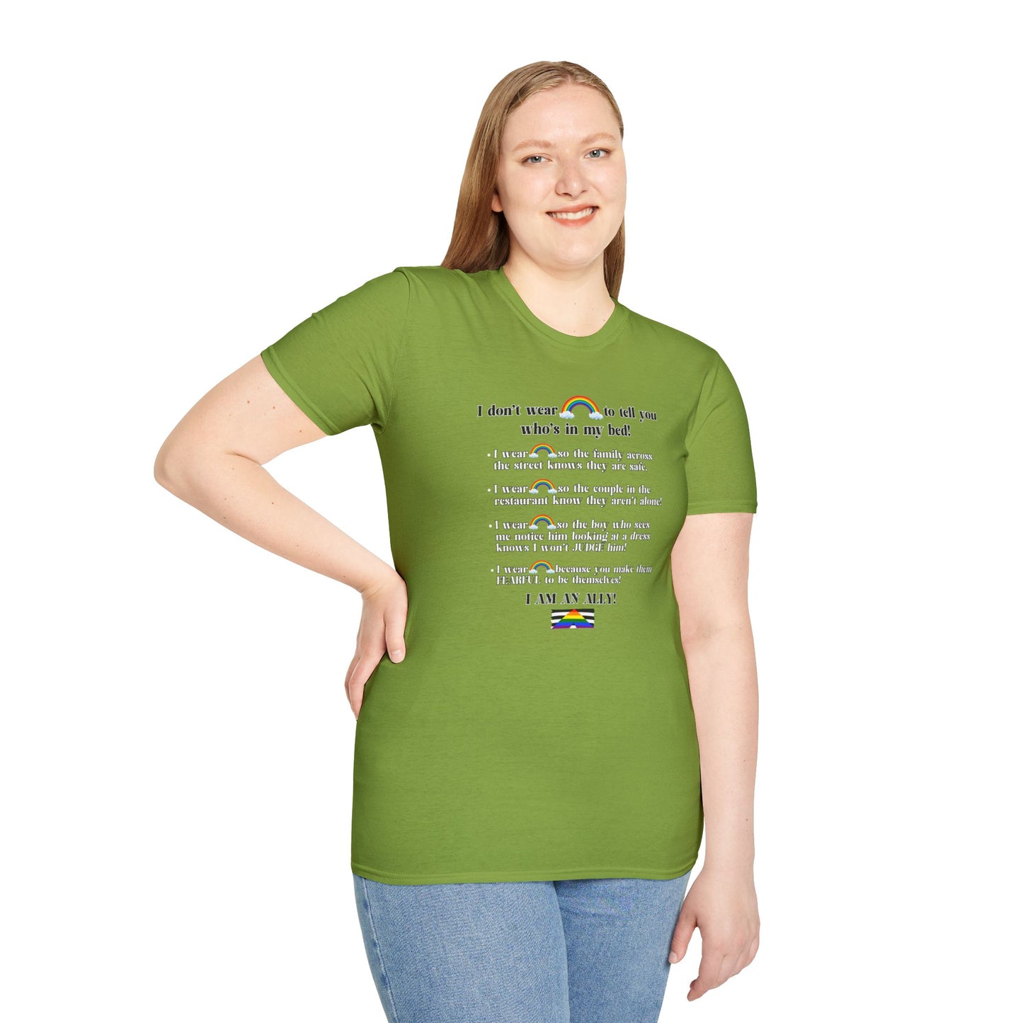 I Am An Ally – LGBTQ Support Shirt | Pride Ally Statement Tee | Inclusive Message Shirt