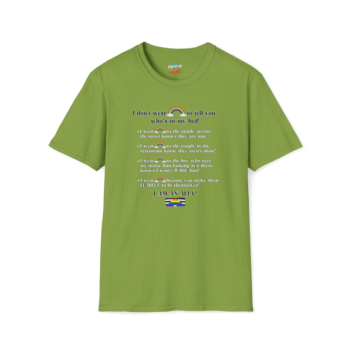 I Am An Ally – LGBTQ Support Shirt | Pride Ally Statement Tee | Inclusive Message Shirt