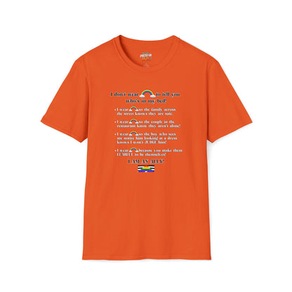 I Am An Ally – LGBTQ Support Shirt | Pride Ally Statement Tee | Inclusive Message Shirt