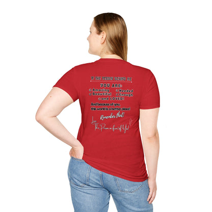 To The Person Behind Me – Uplifting Kindness Message Tee | Inspirational Positive Affirmation Shirt