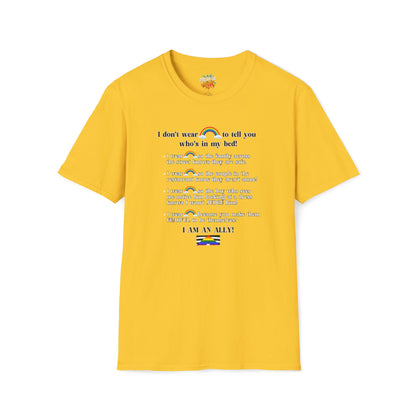 I Am An Ally – LGBTQ Support Shirt | Pride Ally Statement Tee | Inclusive Message Shirt