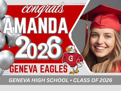 Custom Congrats Sign for Your Graduate 🎓 18" X 24"