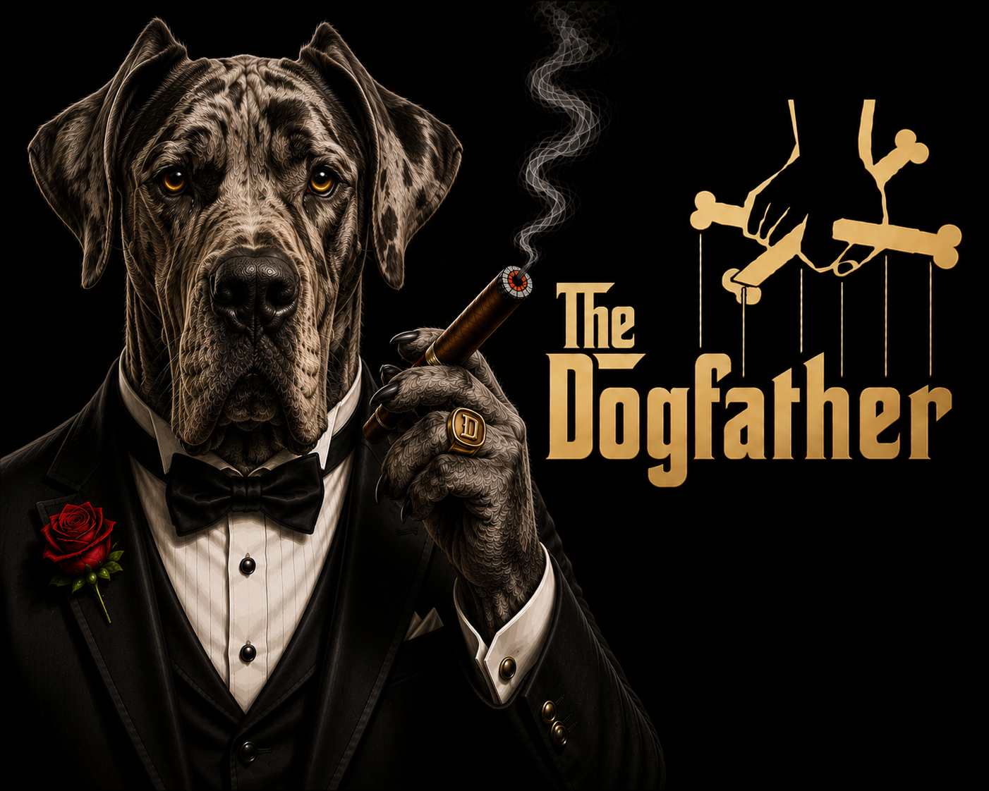 The Dogfather Shirt – Funny Dog Lover Parody Tee with Specific Breeds| Pet Owner Gift | Classic Movie-Inspired Design