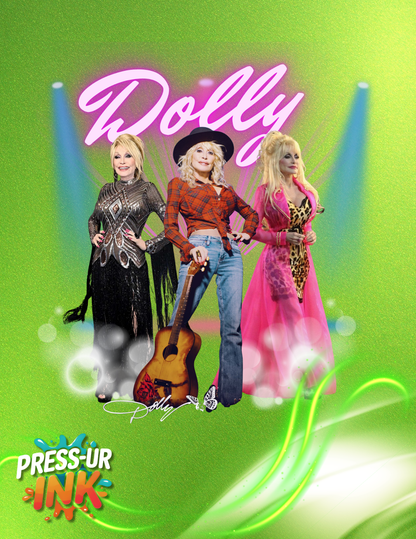 Dolly Trio Graphic Tee - Where country glam meets bold, modern style.