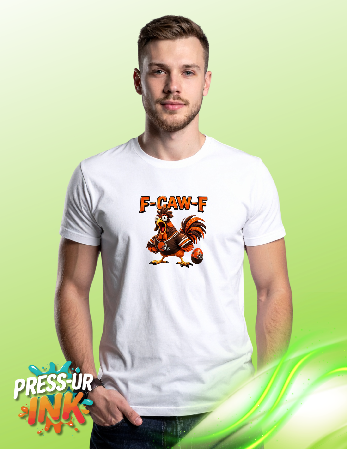 F-CAWF CLEVELAND BROWNS HUMOROUS T-SHIRT