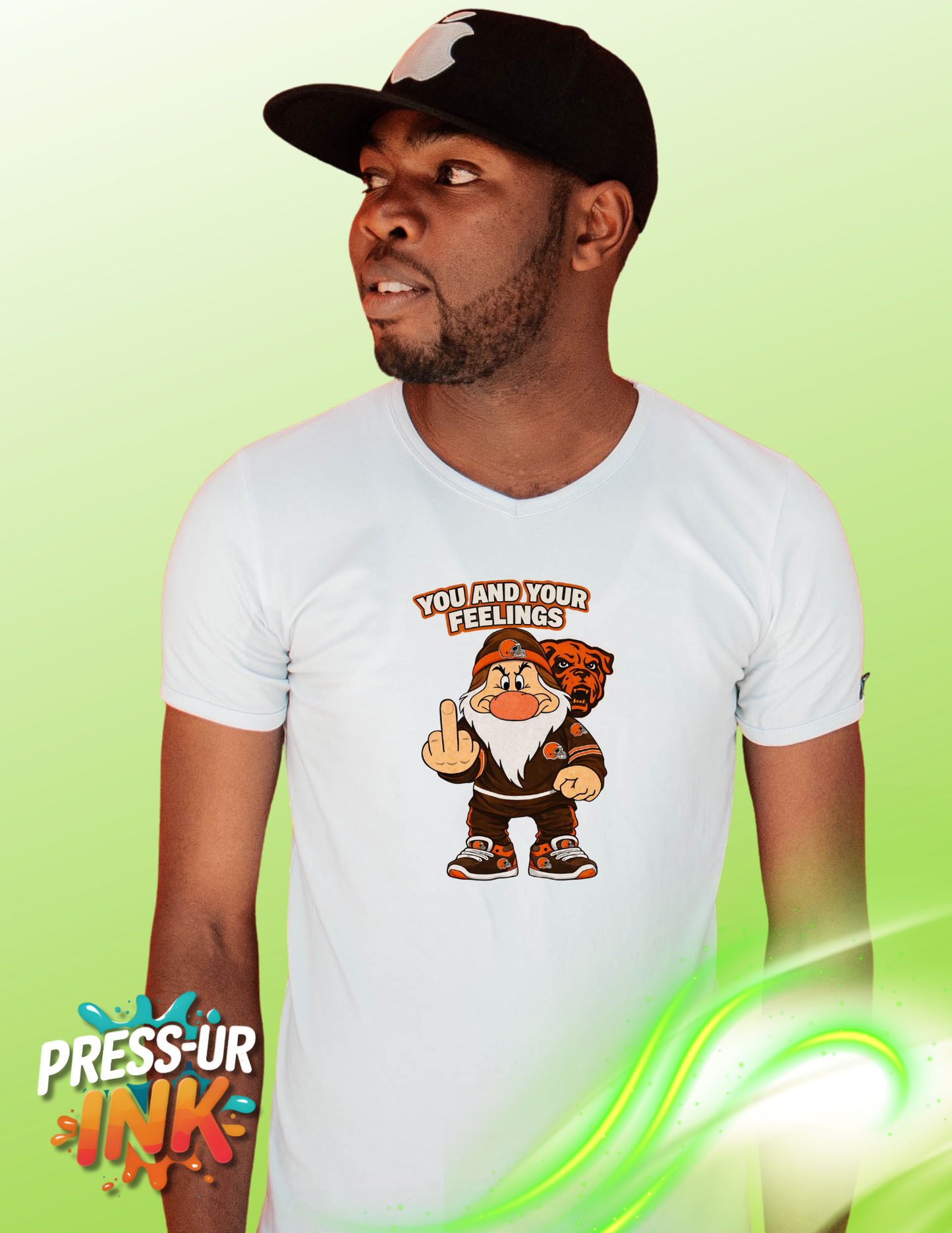 YOU AND YOUR FEELINGS GRUMPY CLEVELAND BROWNS HUMOROUS SHIRT