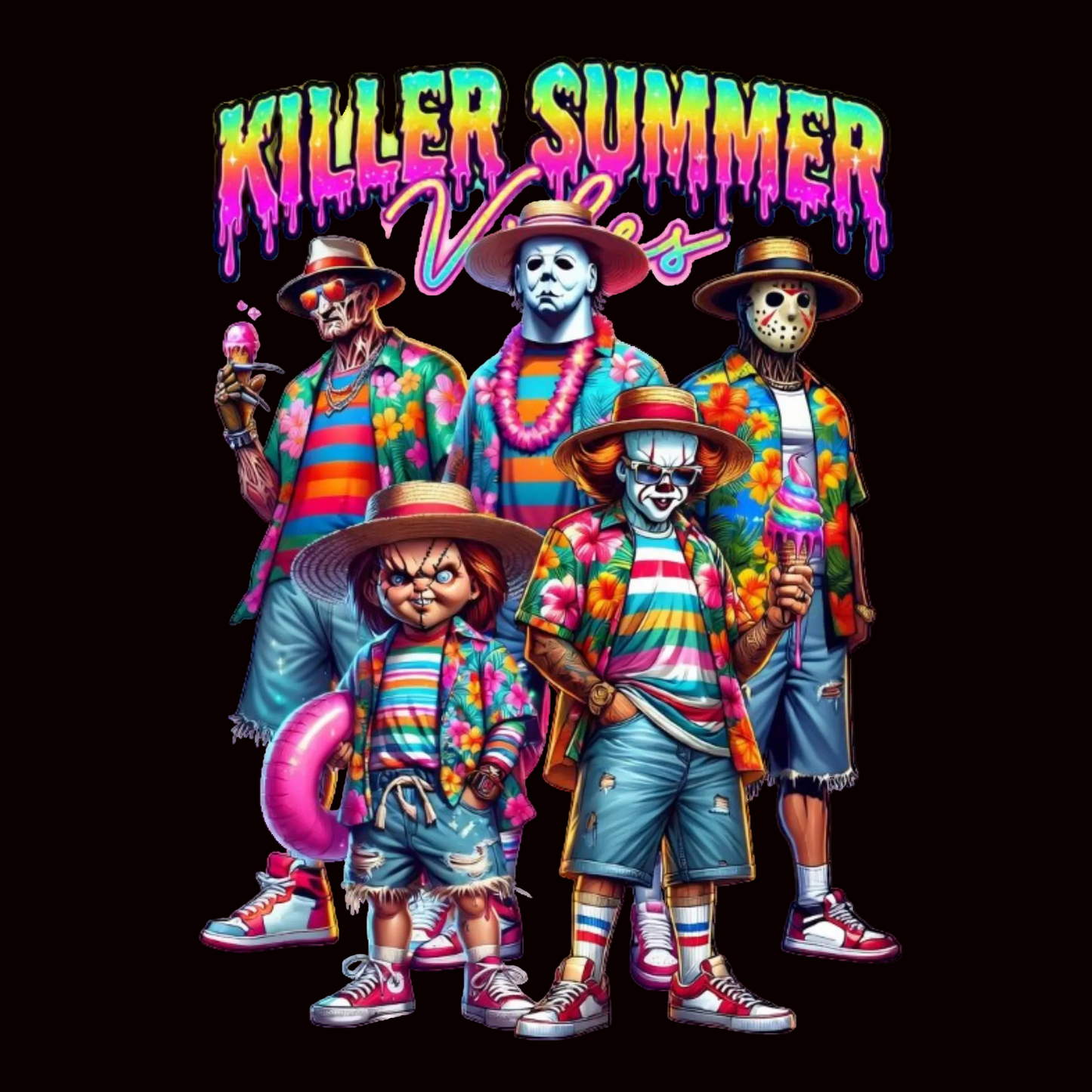 🍦🔪 I’m Freaking Melting Tee – Horror Summer Humor Shirt (Copy)