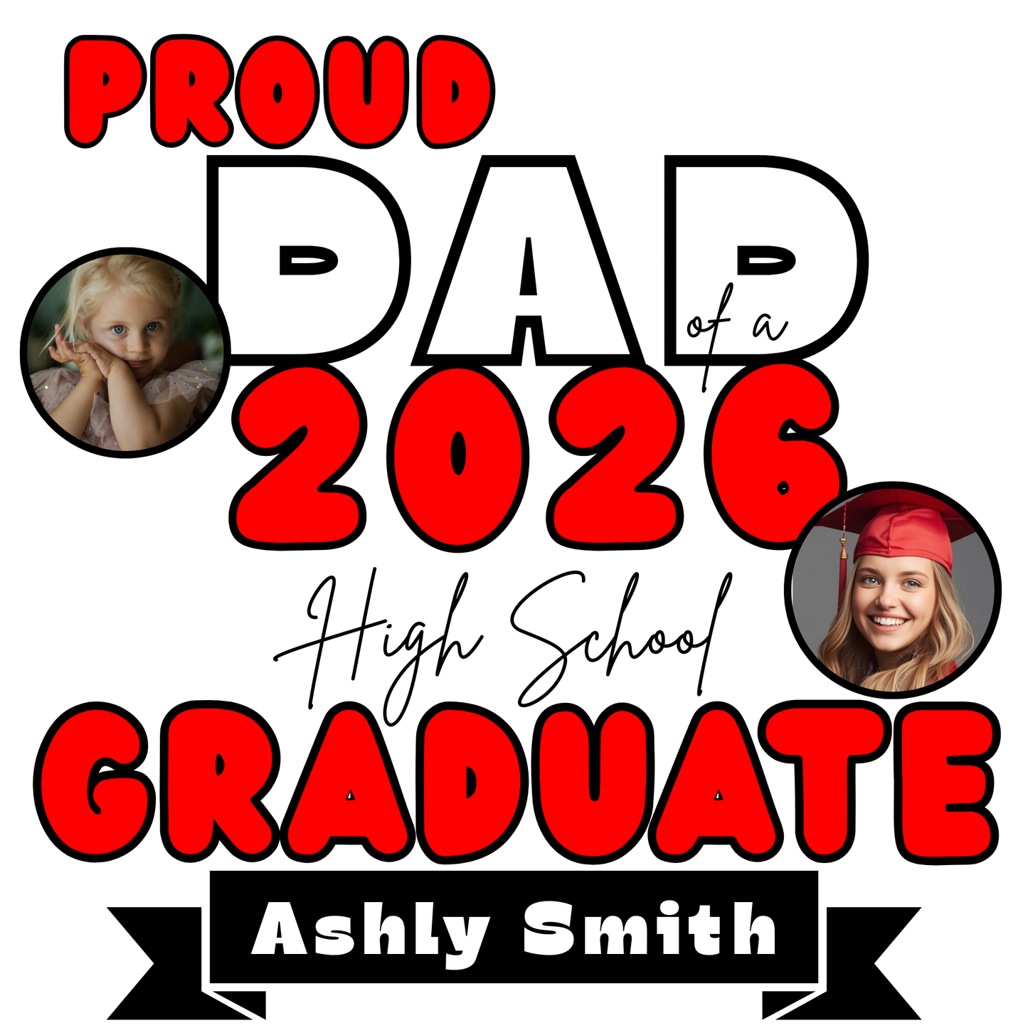 Custom 2026 Graduate Photo T-Shirt – Gildan Ultra Soft