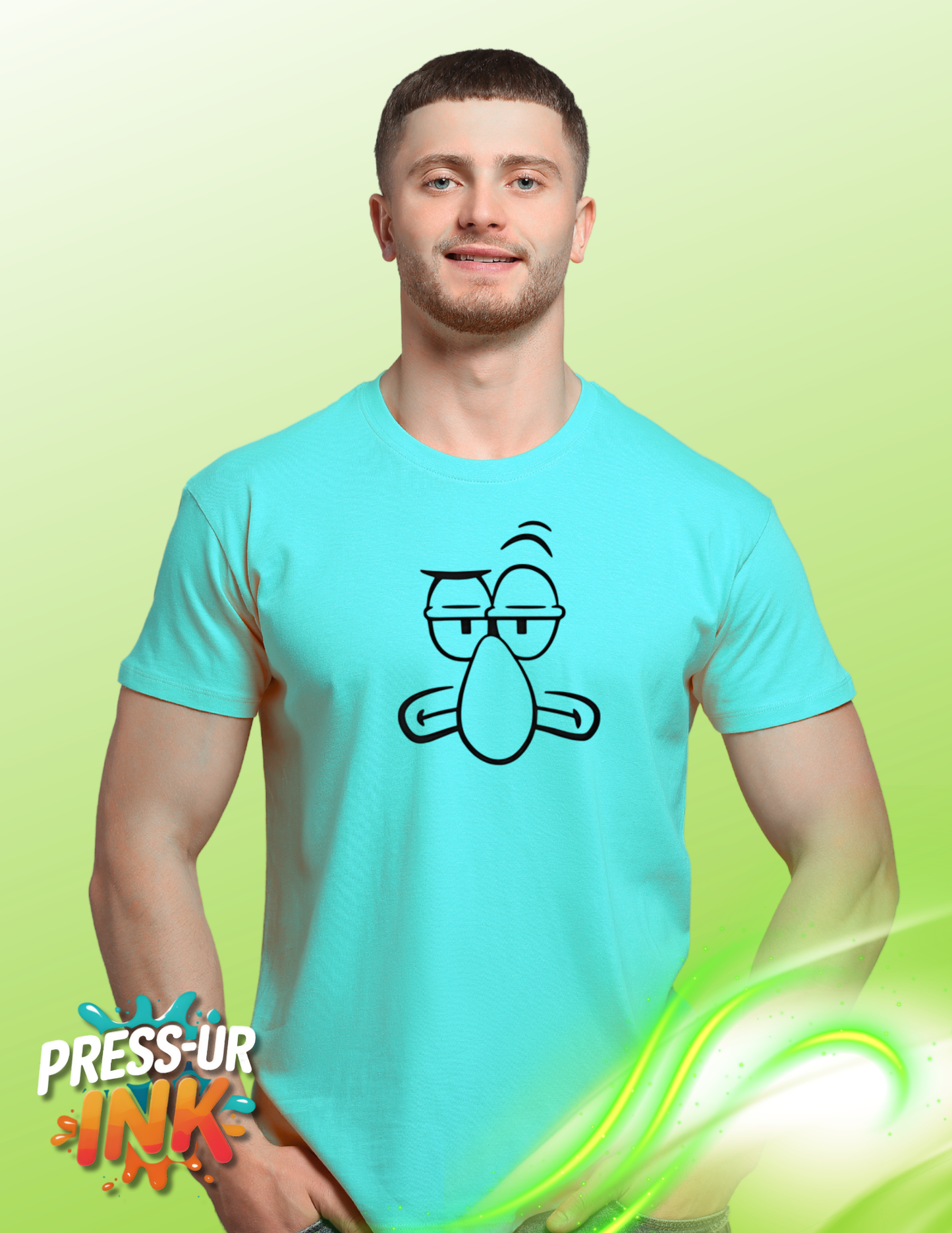 🌊🍍 Ocean Besties Cartoon Tee – Fun Duo Apparel