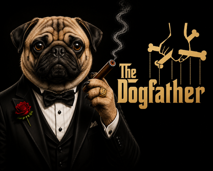 The Dogfather Shirt – Funny Dog Lover Parody Tee with Specific Breeds| Pet Owner Gift | Classic Movie-Inspired Design