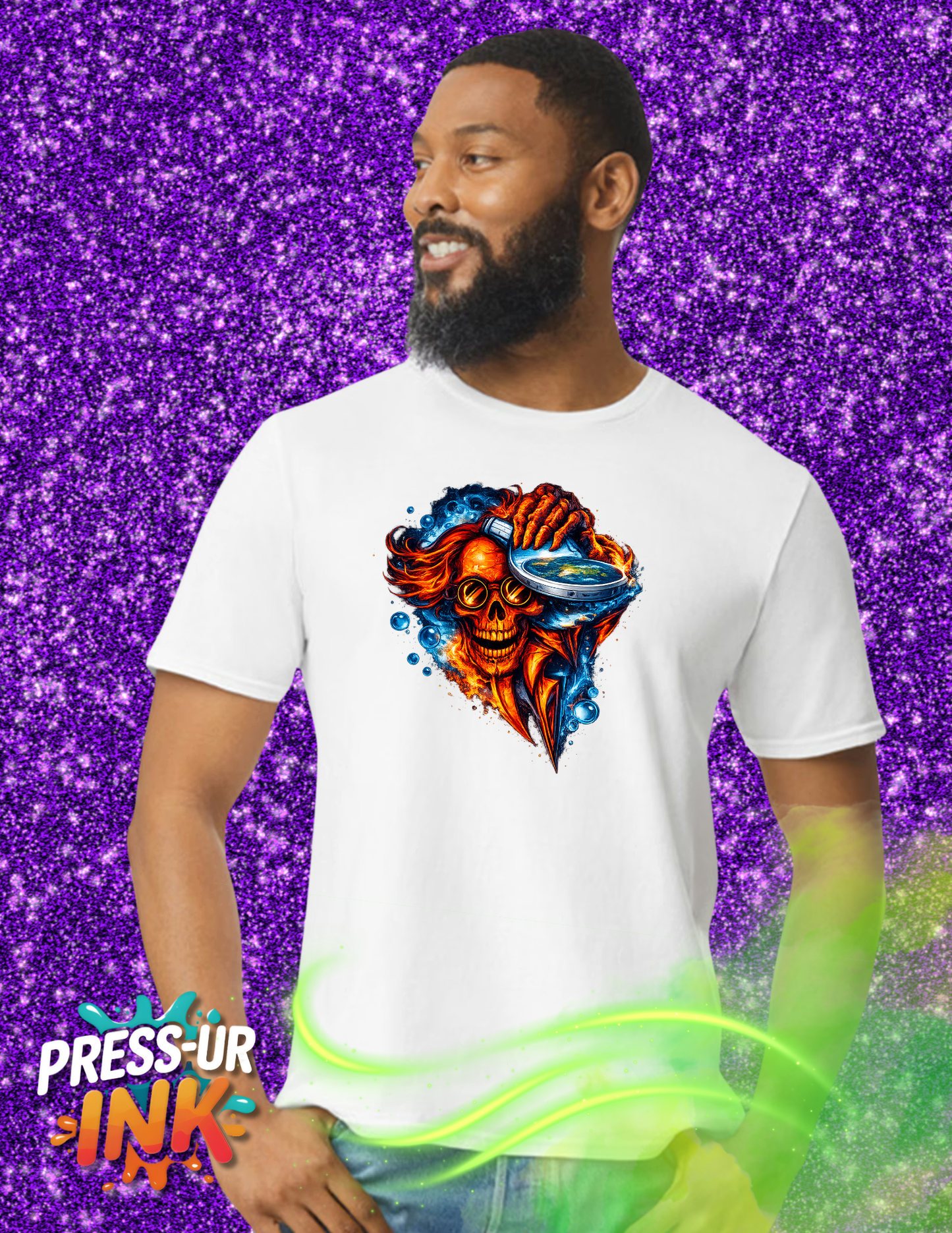 Flat Earth Skull Graphic Tee | Conspiracy Horror Streetwear Shirt