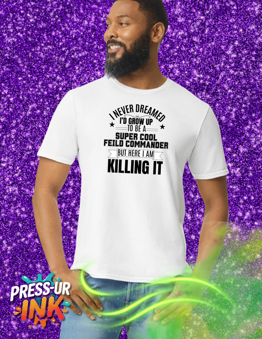 “But Here I Am” Funny Musician Tee | Tired Band Kid Shirt