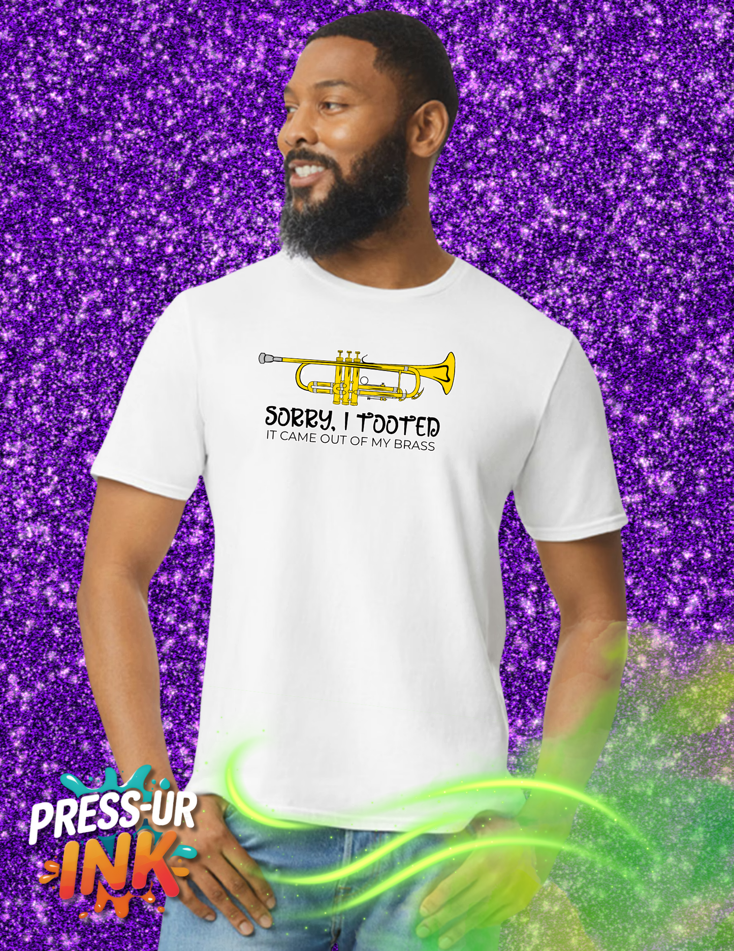 Minimalist Trumpet Graphic Tee | Brass Musician Shirt