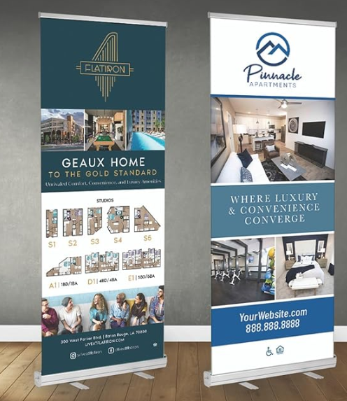 Custom Advertising/Event Banner – 31.5" x 80" Retractable Banner Stand