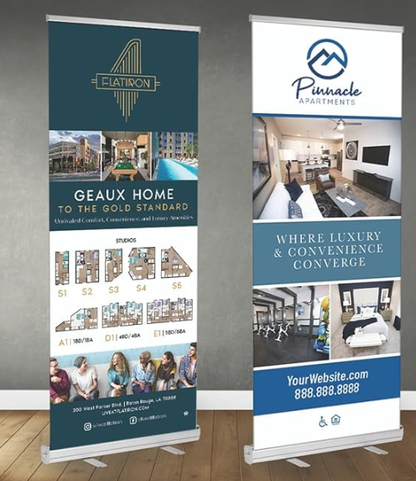 Custom Advertising/Event Banner – 31.5" x 80" Retractable Banner Stand