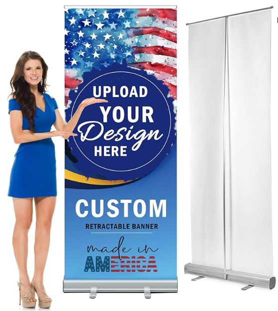 Custom Advertising/Event Banner – 31.5" x 80" Retractable Banner Stand