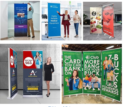 Custom Advertising/Event Banner – 31.5" x 80" Retractable Banner Stand