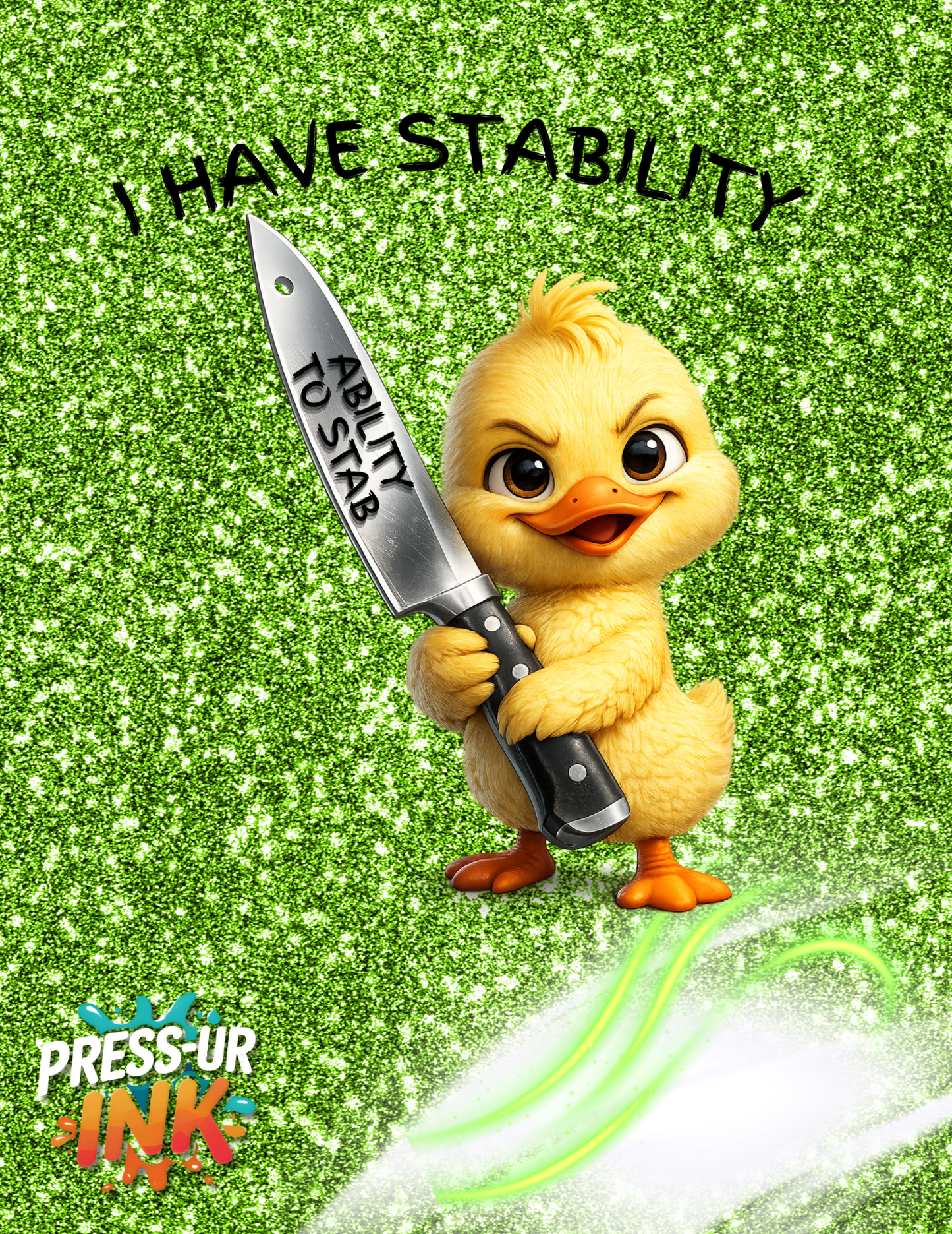 Custom Cute But Dangerous Duck Meme Tee