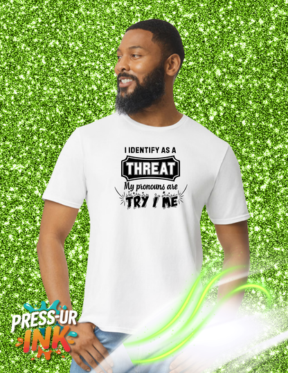 Custom Minimal THREAT Aesthetic Streetwear Shirt