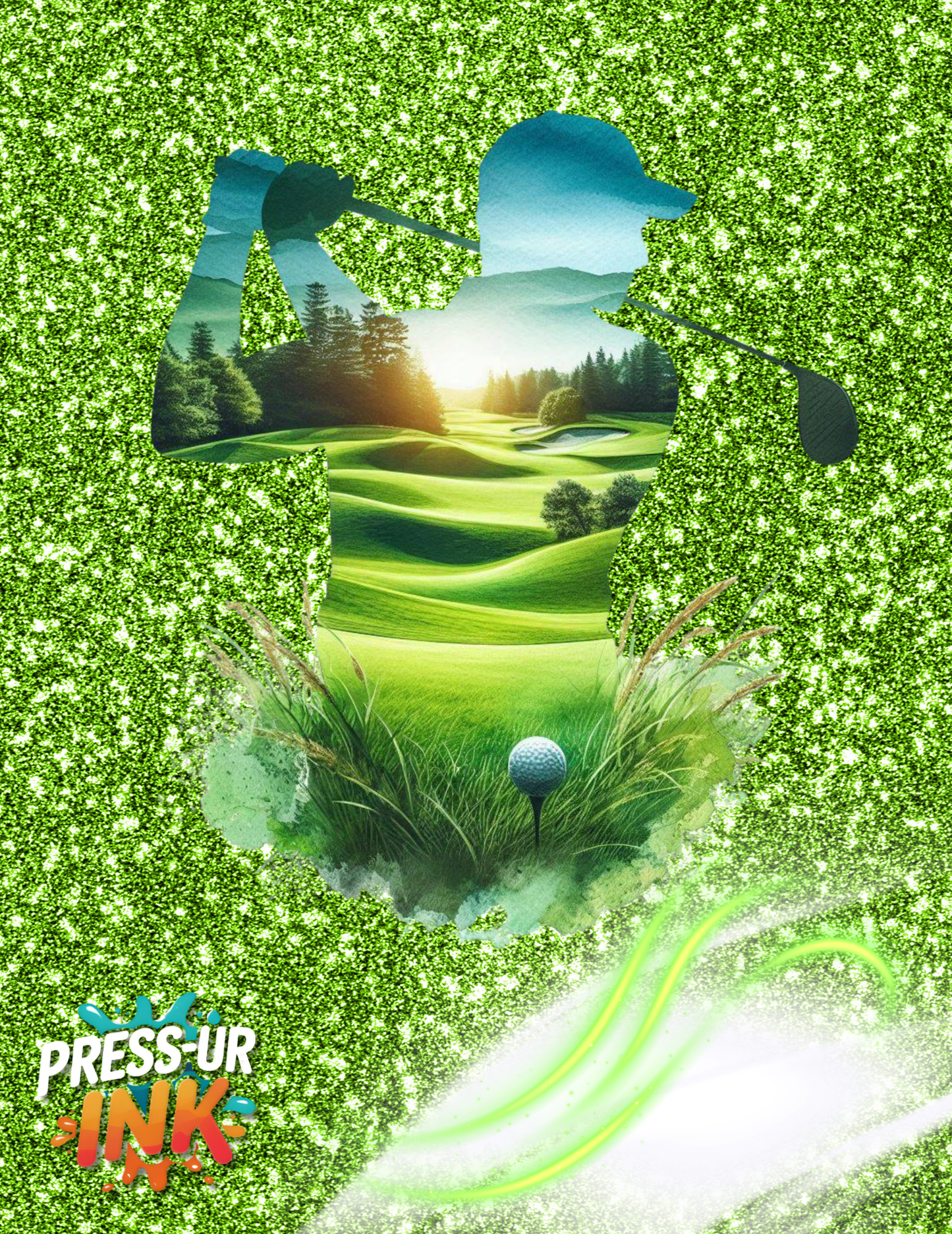 Custom Golf T-Shirt | Personalized Golfer Graphic Tee for Dad