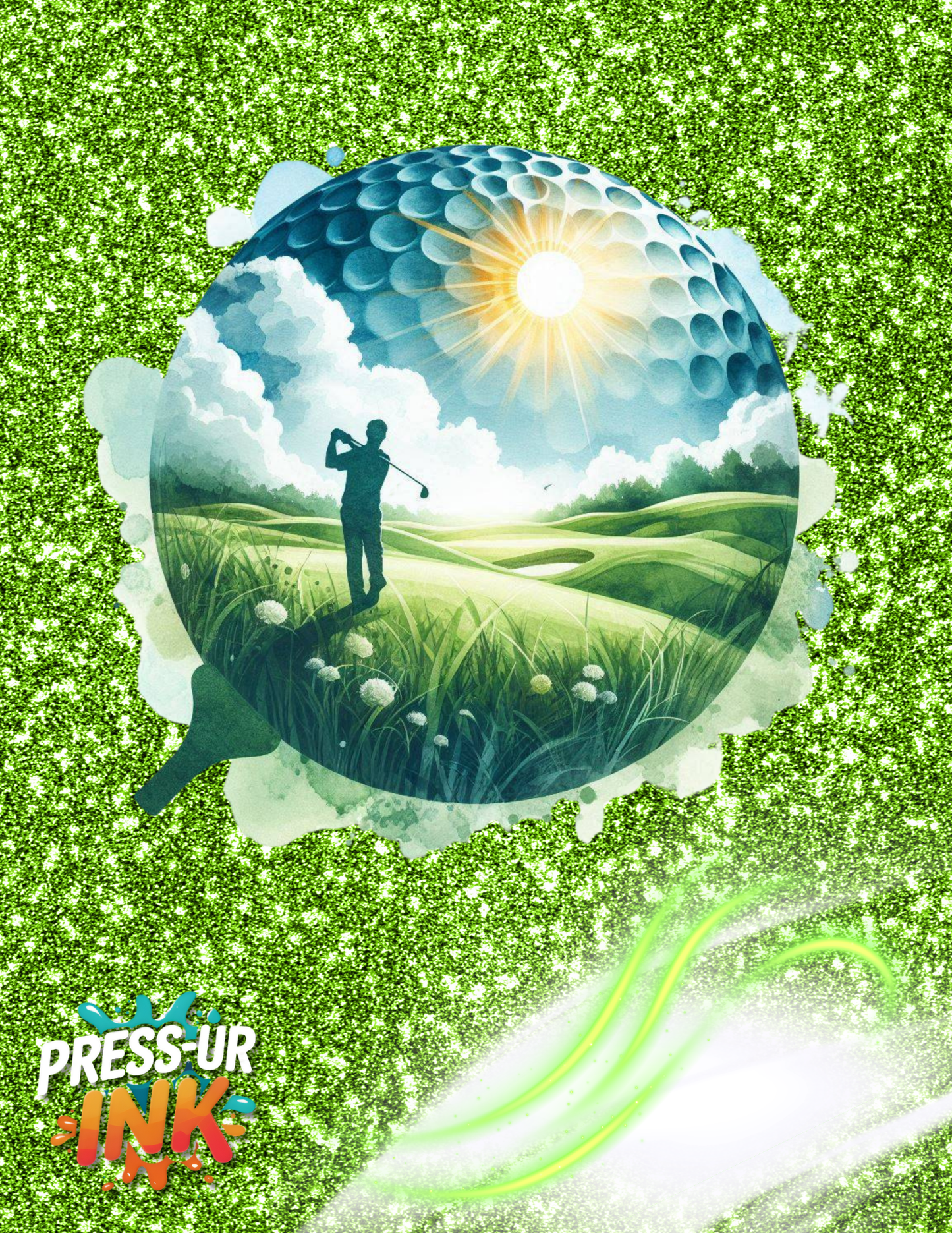 Custom Golf T-Shirt | Personalized Golfer Graphic Tee for Dad