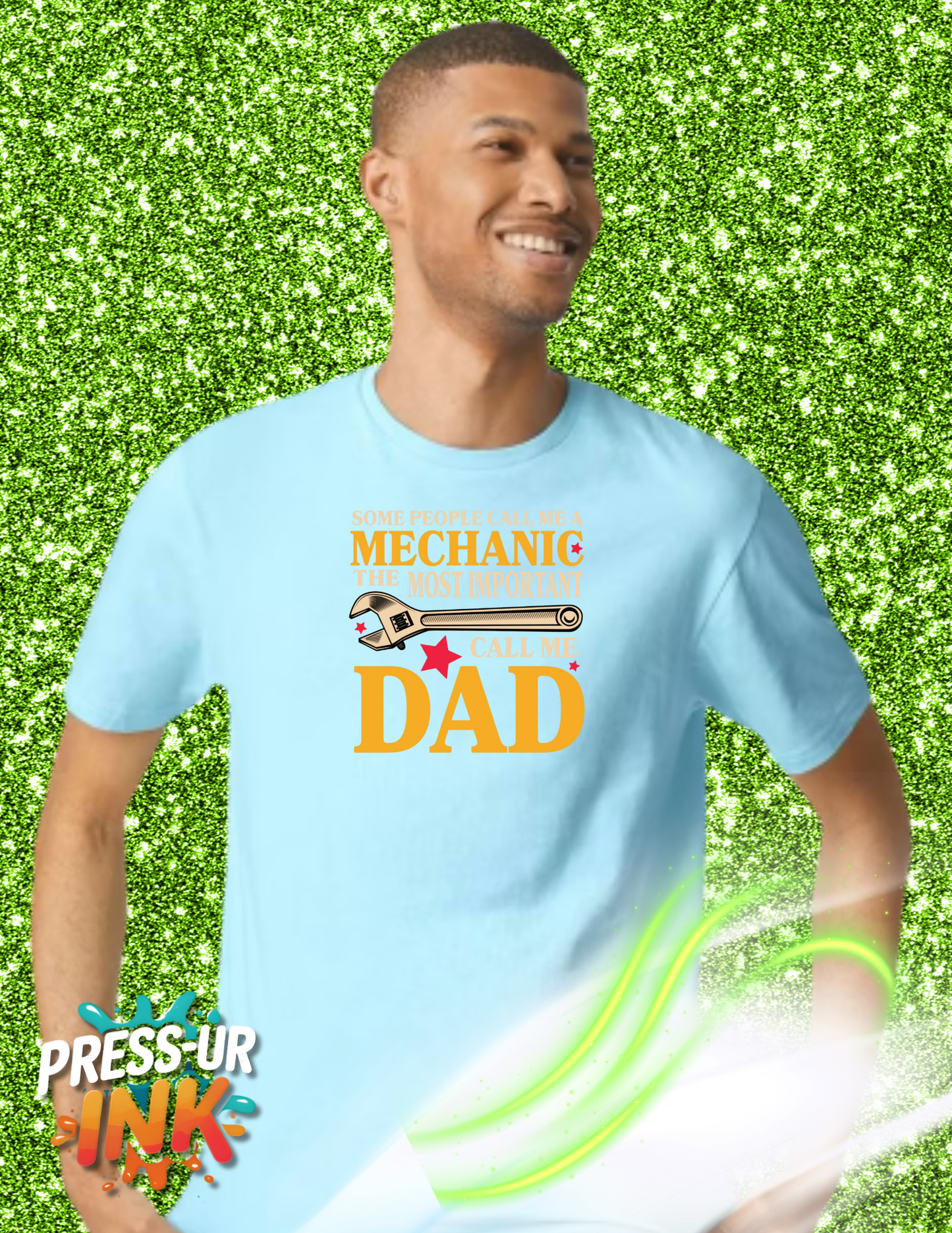 Custom Father’s Day Mechanic Gift Tee