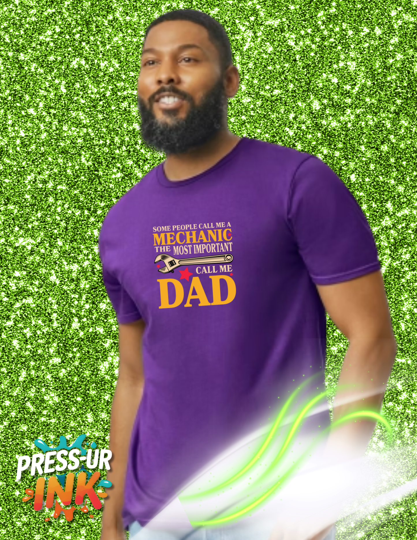 Custom Father’s Day Mechanic Gift Tee